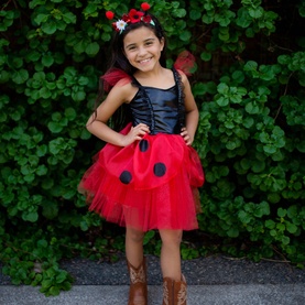 Ladybug Two-Piece Dress & Headband Set 3-4 Years