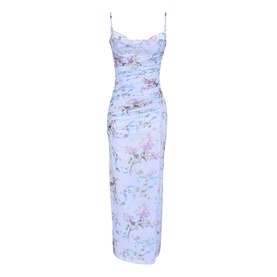 Lini Floral Mesh Slip Dress