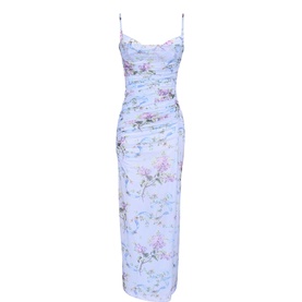 Lini Floral Mesh Slip Dress