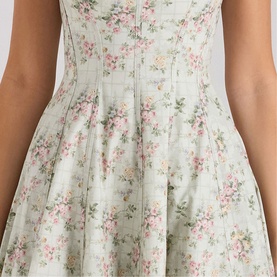 Mariabella Floral Flared Dress