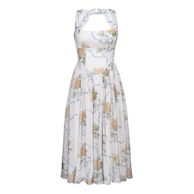 Minerva Floral Ribbon Dress