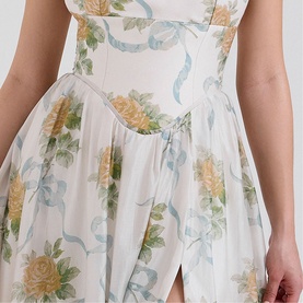 Minerva Floral Ribbon Dress