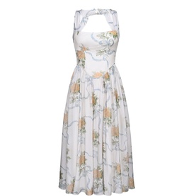 Minerva Floral Ribbon Dress
