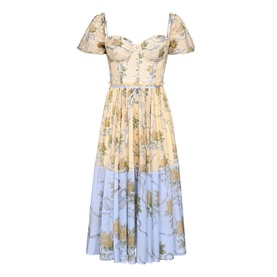 Penelope Rose Ribbon Flared Dress