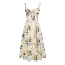 Rosalee Floral Ribbon Dress
