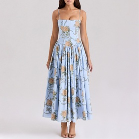 Ysabella Floral Ribbon Sundress