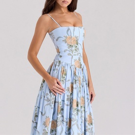 Ysabella Floral Ribbon Sundress