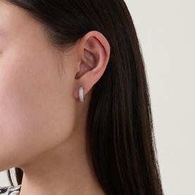 Brilliant Statement Pav&eacute; Mini Huggies