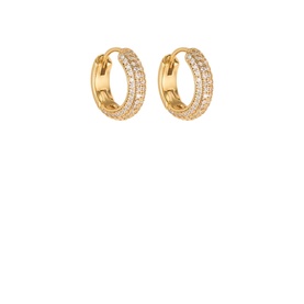 Brilliant Statement Pav&eacute; Mini Huggies