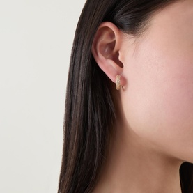 Brilliant Statement Pav&eacute; Mini Huggies