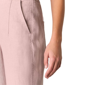 Linen Barrel Leg Trousers