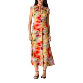 Photographic Flower Printed Dress