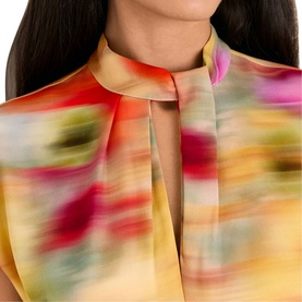 Photographic Flower Printed Dress