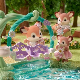 Deer Babies: Floral Swing Set