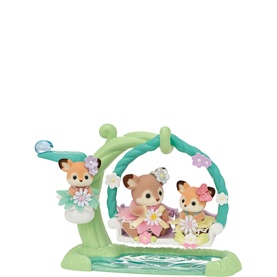 Deer Babies: Floral Swing Set