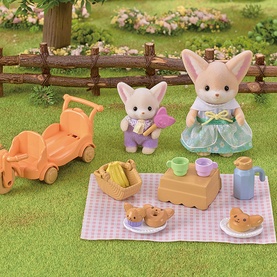 Sunny Picnic Set: Fennec Fox Sister & Baby