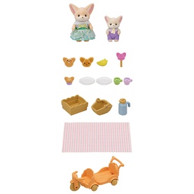 Sunny Picnic Set: Fennec Fox Sister & Baby