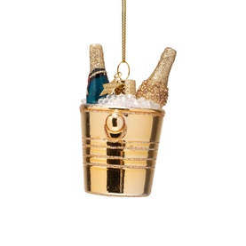 Champagne Cooler Glass Tree Decoration