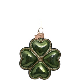 Clover Glass Tree Decoration