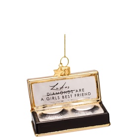 Fake Lashes Glass Tree Decoration