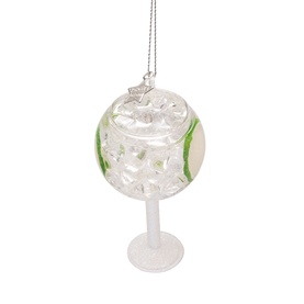 Gin & Tonic Glass Tree Decoration