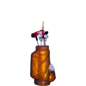 Golf Bag Glass Tree Decoration