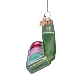 Box of Macarons Glass Tree Decoration