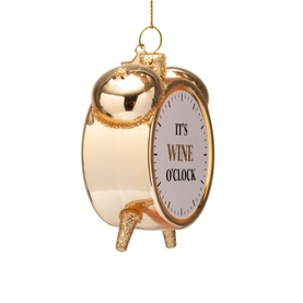 It's Wine O'Clock Glass Tree Decoration