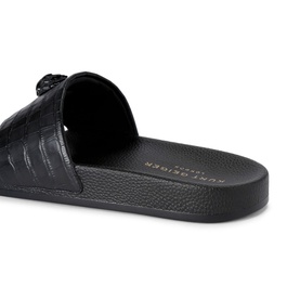 Eagle Croc-Embossed Sliders