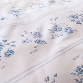 Austin Roses Duvet Set Blue