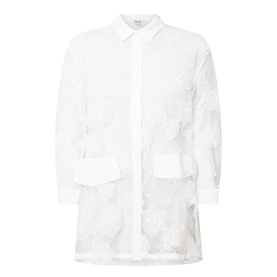 Annica Sheer Floral Lace Shirt