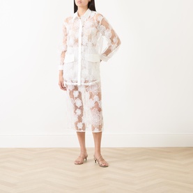 Annica Sheer Floral Lace Shirt