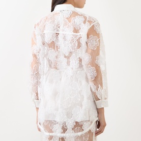 Annica Sheer Floral Lace Shirt