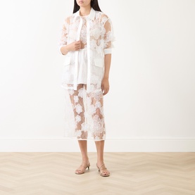Annica Sheer Floral Lace Shirt
