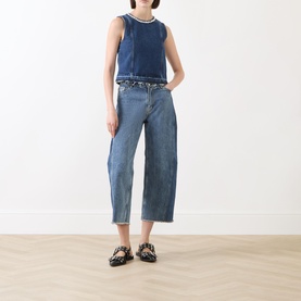 Medine Embellished Denim Vest