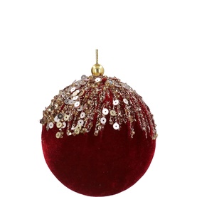 Sequin Velvet Bauble Tree Decoration
