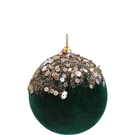 Sequin Velvet Bauble Tree Decoration