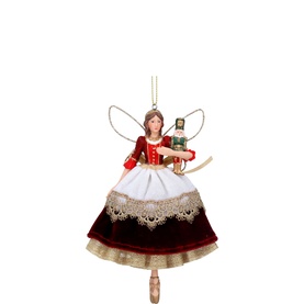 Velvet Lace Nutcracker Tree Decoration