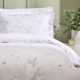 Hatton Floral Duvet Set Sage