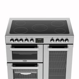 90cm Cookcentre Electric Cooker Stainless