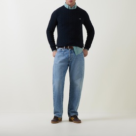 Shield Cable Knit Sweater