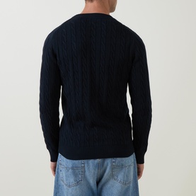 Shield Cable Knit Sweater