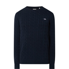 Shield Cable Knit Sweater