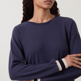 Alison Contrast-Knit Two-Piece Pyjama Set