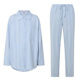 Amelie Striped Flannel Pyjama Set