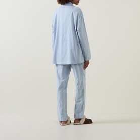 Amelie Striped Flannel Pyjama Set