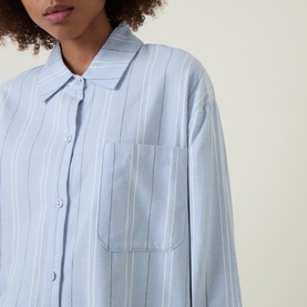 Amelie Striped Flannel Pyjama Set