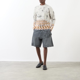 Caf&eacute; Scene Printed Sweater