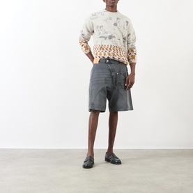 Caf&eacute; Scene Printed Sweater