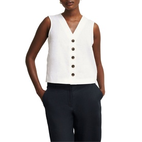 Kaylee Button Front Linen Top